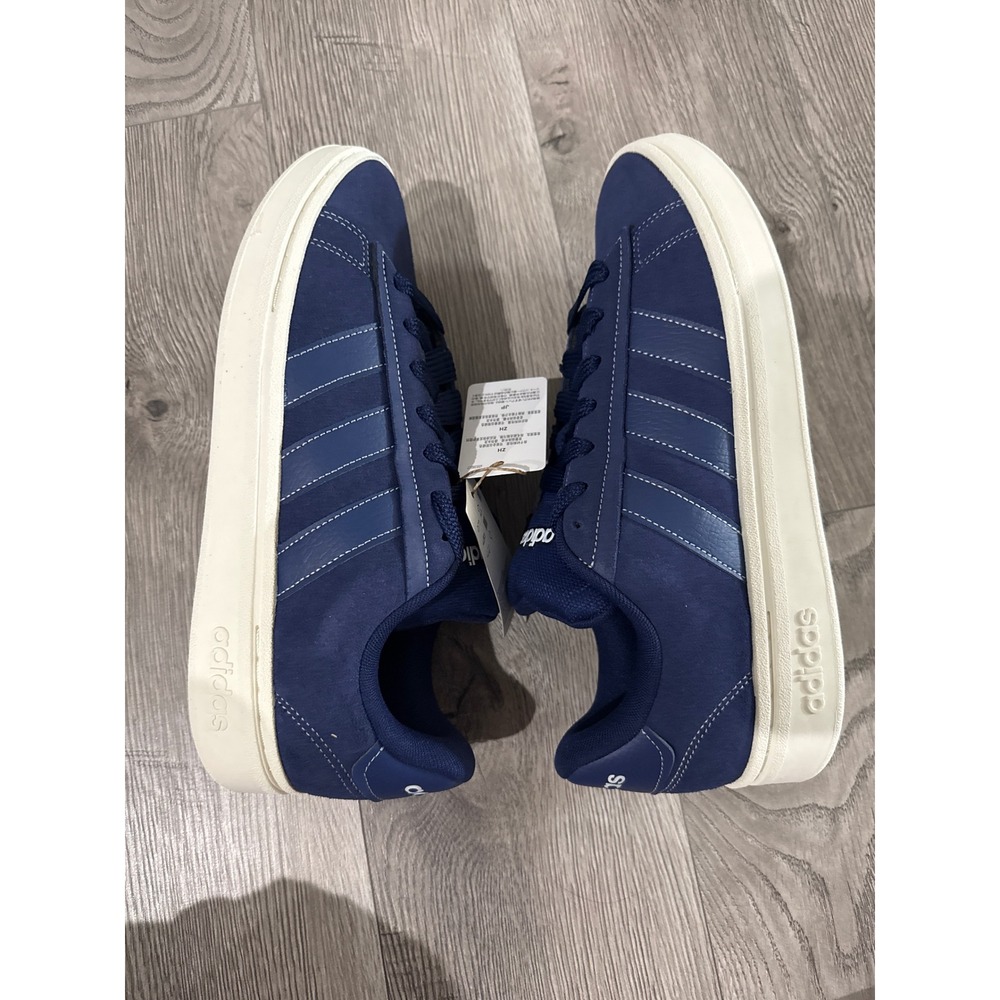 Adidas Grand Court Alpha‎ 0 Mens Navy Blue Suede Sneakers JH8674 Size 11 New - Picture 7 of 9
